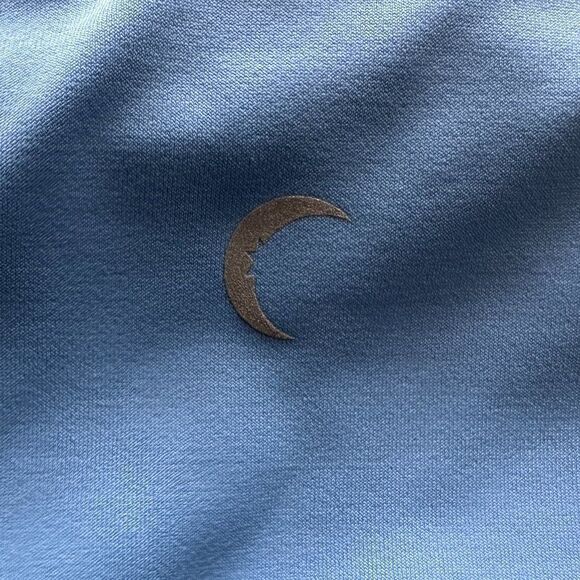 nwot Zyia Active Light N Tight Blue Steel HI Rise Capris 20", Size L - Picture 2 of 8